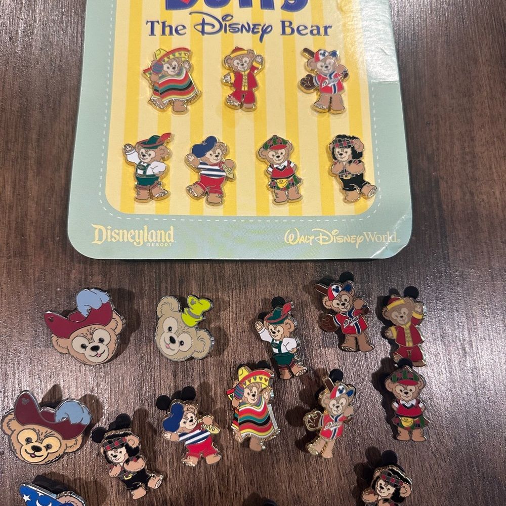 Disney Red and Blue Trading Cards Collection